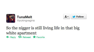 Illustration for article titled Twitter Racists React to 'That Nigger' Getting Reelected